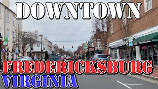 Fredericksburg  Virginia  4K Downtown Drive [upl. by Romulus]