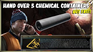 HAND OVER 3 CHEMICAL CONTAINERS  EFT ESCAPE FROM TARKOV  SKIER QUEST VITAMINS PART 1  1211 [upl. by Darlleen]