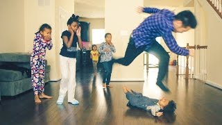 DAD AND KIDS JUJU ON THAT BEAT ACCIDENT [upl. by Rusticus]