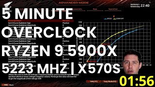 5 Minute Overclock Ryzen 9 5900X to 5223 MHz [upl. by Blumenfeld428]