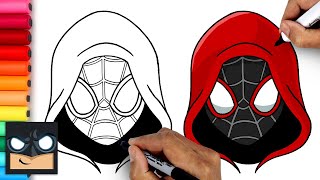 How To Draw Miles Morales SpiderMan  Step By Step Tutorial [upl. by Meekar]