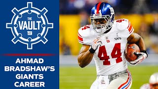 Relive Ahmad Bradshaws 2x Super Bowl Champion Giants Career  New York Giants [upl. by Grissom828]