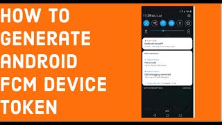 Tutorial to Generate android FCM device token to use firebase services [upl. by Akehsal325]