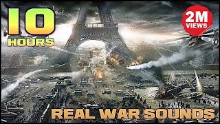 Real War Sounds  10 Hours  HD 1080p Video goalhoven [upl. by Hewe]