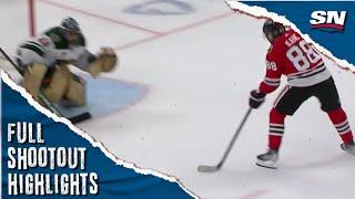 Minnesota Wild at Chicago Blackhawks  FULL Shootout Highlights [upl. by Latham811]