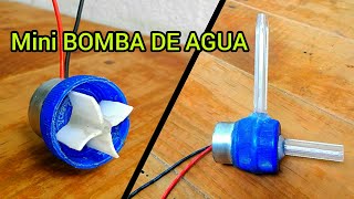 Como Hacer una Mini BOMBA DE AGUA Para Fuente TUTORIAL [upl. by Narod]