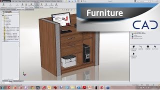 Designing Furniture in SolidWorks [upl. by Lazare]