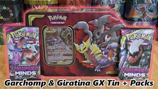 Garchomp amp Giratina GX Tin  Booster Packs [upl. by Sams266]