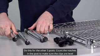 How to Assemble Your Wire Shelving [upl. by Yrellam]