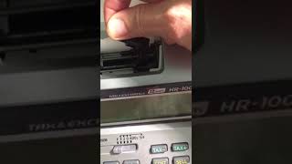 How to change a CASIO HR100TM ink ribbon [upl. by Aan]