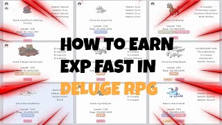 HOW TO GET EXP FAST IN DELUGE RPG [upl. by Isoj]