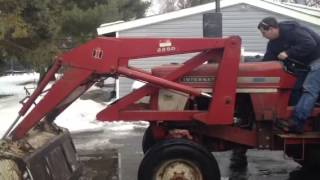 International 2250 loader on an International 674 tractor mount [upl. by Yrolam]