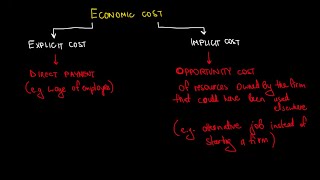 IB Economics  Economic Cost  Explicit vs Implicit Cost [upl. by Ellennoj]