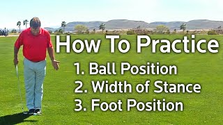 How To Practice Ball Position Width of Stance and Foot Position [upl. by Warde]