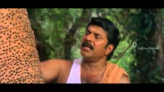 Malayalam Movie  Raappakal Malayalam Movie  Saradas Elephant Leaves Home [upl. by Selassie]