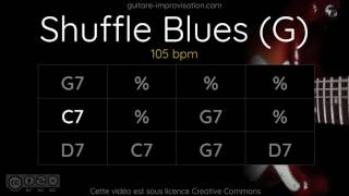 Blues Shuffle in G  Backing Track [upl. by Odnarb]