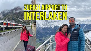 Zurich Airport to Interlaken by Train  April 2023 [upl. by Girovard237]