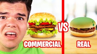 Reacting To COMMERCIALS vs REAL LIFE FOOD Insane [upl. by Evan994]