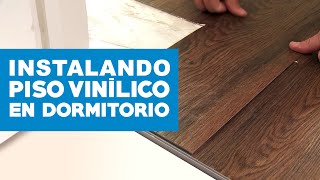 Cómo instalar piso vinílico en dormitorio [upl. by Suidualc]