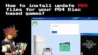 How To Install Update PKG Files For Your PS4 Disc Based Games Using PS4 PKG Update Database [upl. by Racso234]