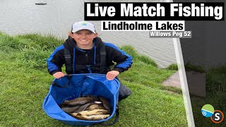 Live Match Fishing  Lindholme Lakes Willows Lake [upl. by Naujek]