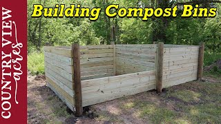 Building Compost Bins for Livestock Waste [upl. by Yendroc]