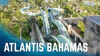 All Big Water Slides at Atlantis Paradise Island  Nassau Bahamas [upl. by Ycnalc]