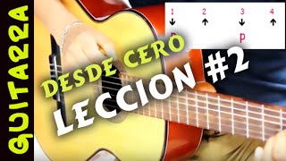 Leccion 2 guitarra DESDE CERO  para principiantes [upl. by Neyu764]