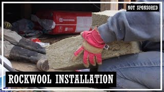 Installing Our Floor InsulationRockWool [upl. by Dreher998]