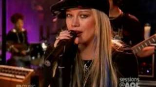 Hilary Duff  Fly  Live  Aol Sessions [upl. by Eihcir183]