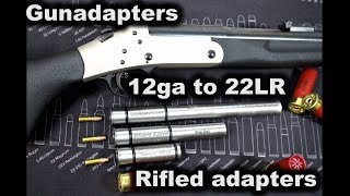 12ga to 22LR rifled shotgun adapters Gunadapters [upl. by Caughey806]