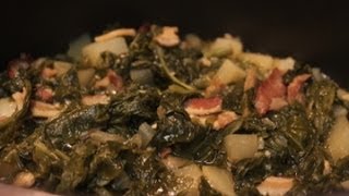 Southern Turnip Greens Recipe  I Heart Recipes [upl. by Rramaj]