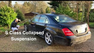 Fix Mercedes S Class Collapsed Suspension [upl. by Mahseh]