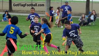 Learn How to Play Flag Football for Kids 🏈 2022 Parents Guide to Youth Flag Football [upl. by Ingra248]