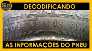 Decodificando as Informações do Pneu [upl. by Marshal]