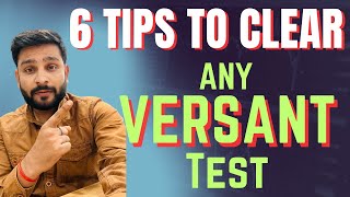 6 Tips to clear any VERSANT TEST easily  Must watch if you are failing to clear versant test [upl. by Peyter375]