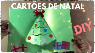 DIY  3 CARTÕES DE NATAL [upl. by Peatroy37]