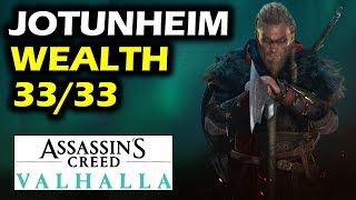 Jotunheim All Wealth Chests Locations  Assassins Creed Valhalla [upl. by Teragram622]