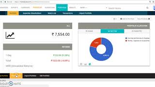 Portfolio Section on Trendlyne  55 [upl. by Eecyal832]