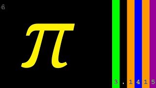 100000 Digits of PI with Colors [upl. by Anagrom]