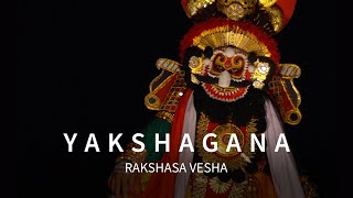 Yakshagana  Rakshasa Vesha  Sri Idagunji Mahaganapati Yakshagana Mandali Keremane [upl. by Ydniahs]