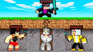 MINECRAFT ACENIX vs 3 ASESINOS 😱🔪 MINECRAFT SPEEDRUN con LOS COMPAS [upl. by Elram]