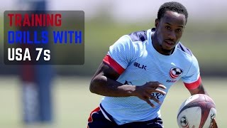 How To Passing Drills with USA Sevens Rugby [upl. by Yreva542]