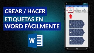 Cómo Crear o Hacer Etiquetas en Word Fácilmente [upl. by Ardnuhsor455]