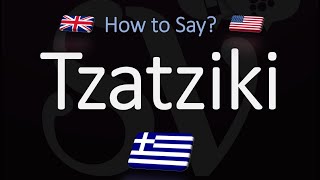 How to Pronounce Tzatziki Sauce CORRECTLY [upl. by Mokas]