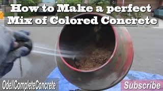 How to Make Colored Concrete Hand Mixing [upl. by Olav223]