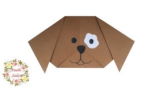 Perro  Origami cabeza fácil [upl. by Sharpe]