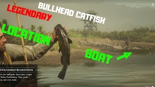 Legendary BULLHEAD CATFISH amp BOAT LOCATION Red Dead Redemption 2 [upl. by Ayaet373]