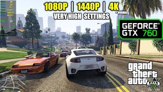 GTX 760  GTA 5  V  1080p 1440p amp 4K [upl. by Yarezed]