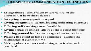 THERAPEUTIC COMMUNICATION [upl. by Kilan]